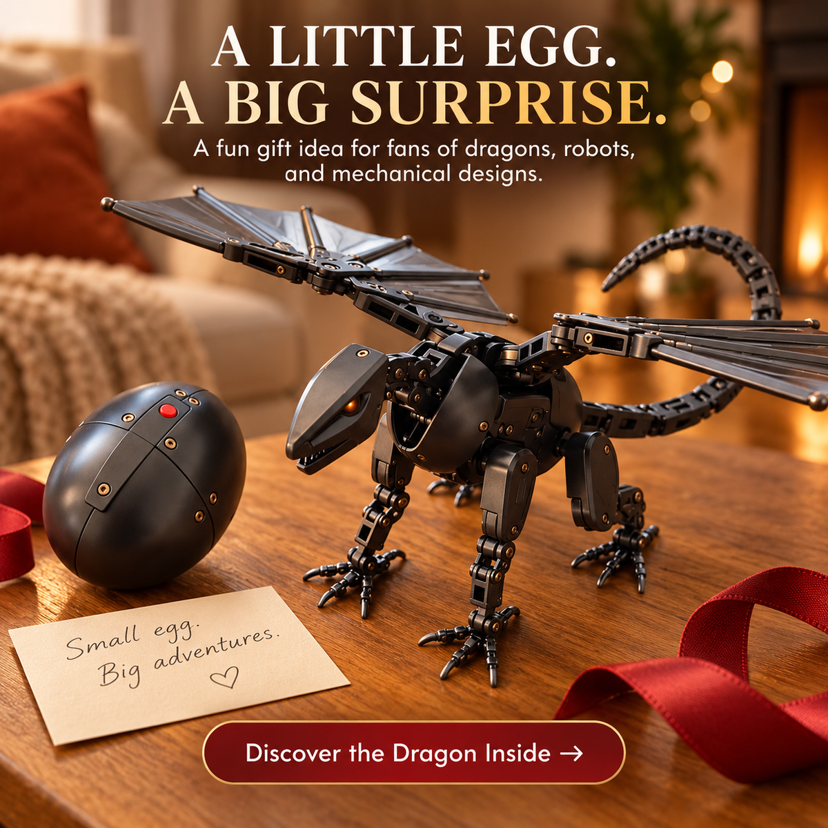 🥚🐉 DragonMorph – Egg to Dragon Transforming Mechanical Toy!!!